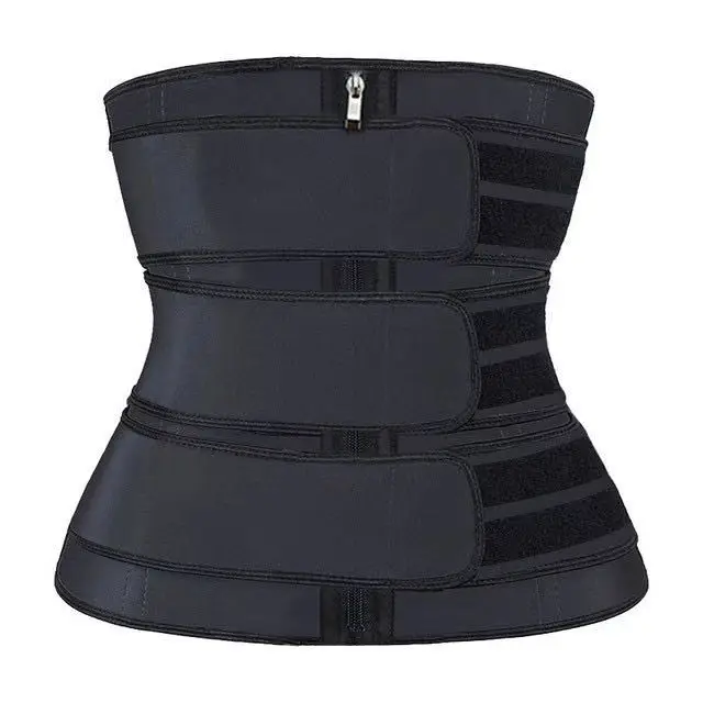 
Luxury wholesale black three straps weight loss tummy control slim women belt shapewear 