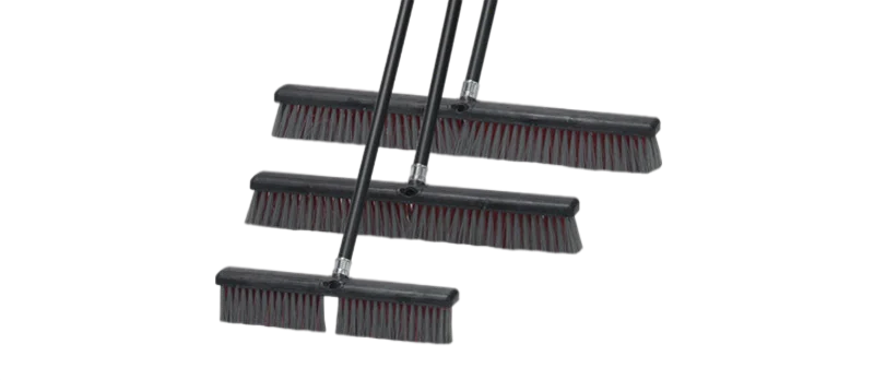 Cleaning High Quality Strong Plastic Black red 24inch Long Floor Brush