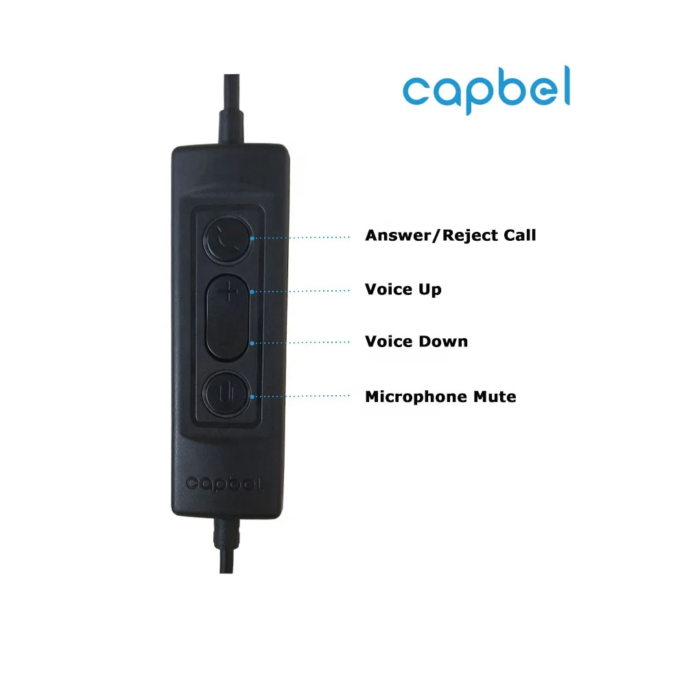 Customized Logo Single Ear Headphone Noise Cancelling Office Headsets for Call Centers Business Communication