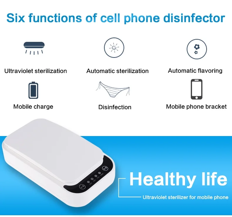 
Mobile phone Sanitizer face mask UV Light Sterilizer Jewelry Disinfector 2020 hot selling product 