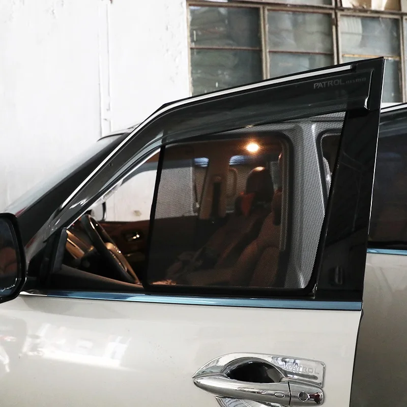 7pcs Car Magnetic Window Sunshade Curtain For Nissan Patrol Y62 2013 2014 2015 2016 2017 2018 2019 2020 Accessories