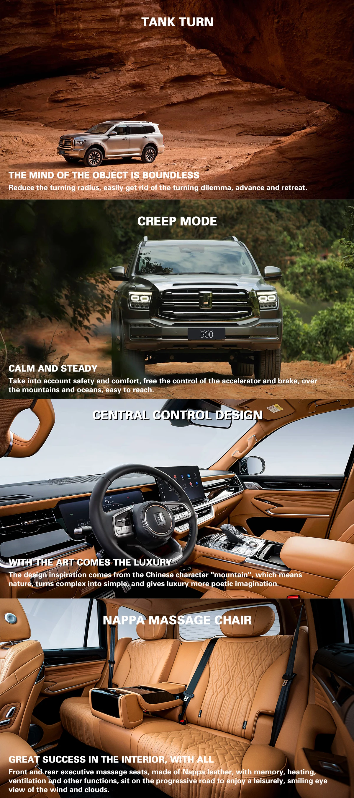 2024 Great Wall Tank500 4wd Gasoline Car Tank 500 3.0t Petol Vehicle Panoramic Sunroof Automobile Gasoline Sport Edition