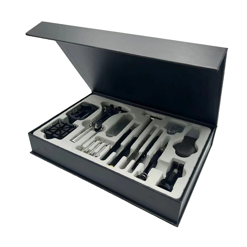 Custom Logo Pattern Printing Corrugated Paper Box Luxury Shoe Packaging Black Decorative Box Magnetic Flip Top Boxes With Magnet