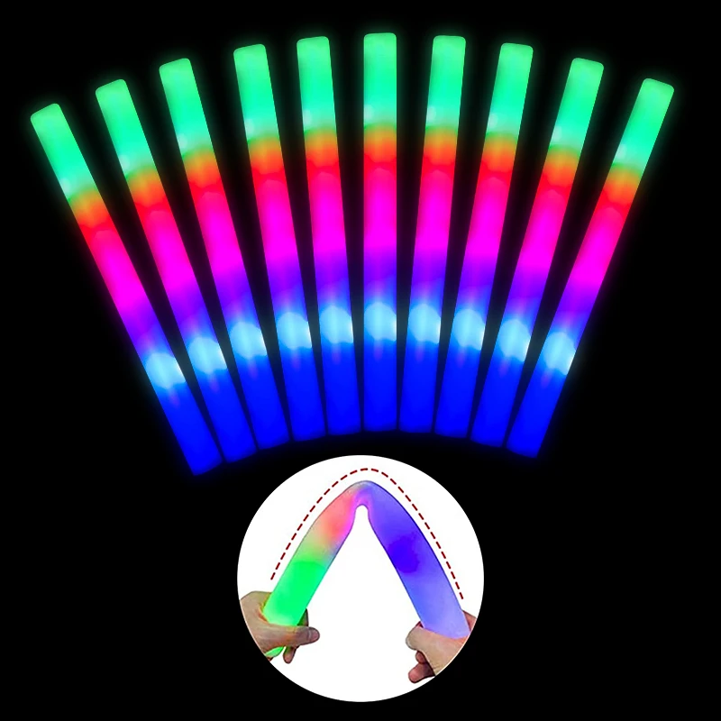 Hot Sale Night Club Led Glow Sticks Led Glow Foam Sticks For Parties And Concert