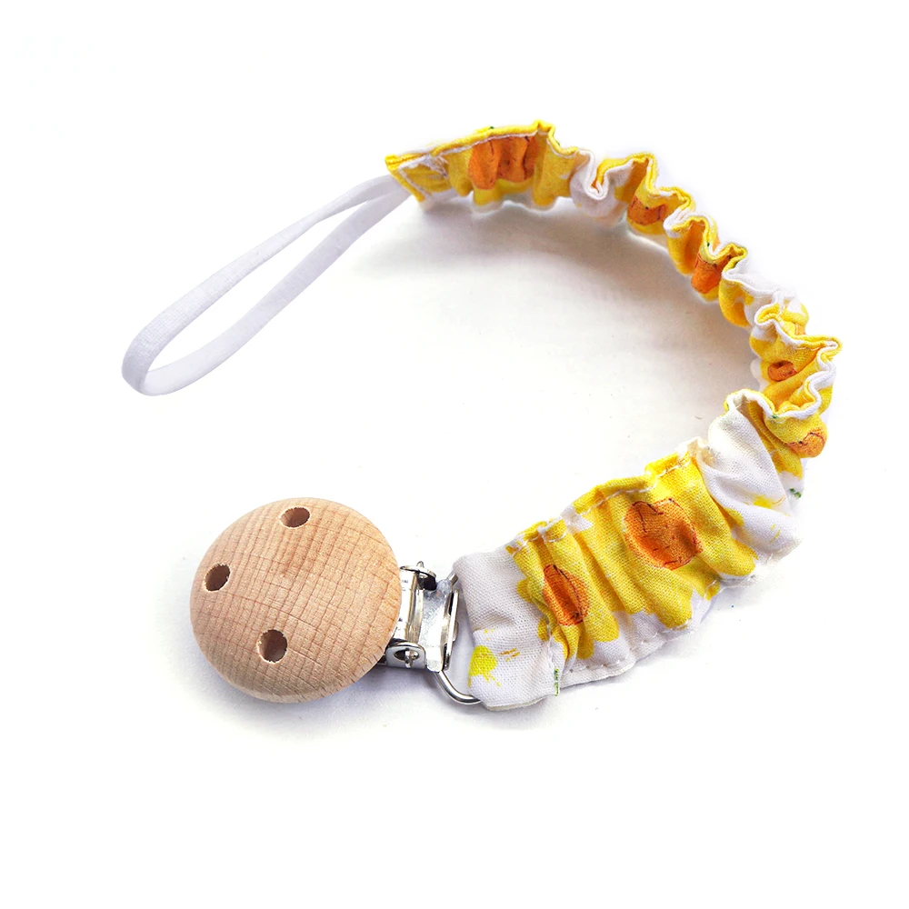 Hot Sale YT BABY Cotton Baby pacifier clip chain Baby Pacifier Nipple Clasps Holder