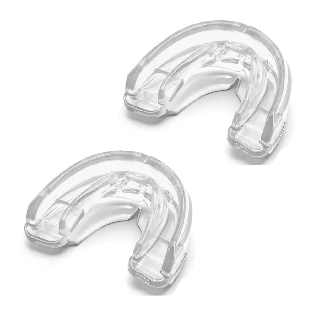 Mouthguard Sports Protection, Quality Teeth Protection / Double Braces Mouth Guard / No Boiling Required, Football Mouth Guard