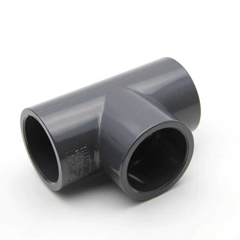 Industrial 1/2' 3/4' 1' Plastic Equal Tee Pipe Fitting PVC SCH80 3 Inch 4 inch 90 Degree T-shaped UPVC Tee For Water Supply
