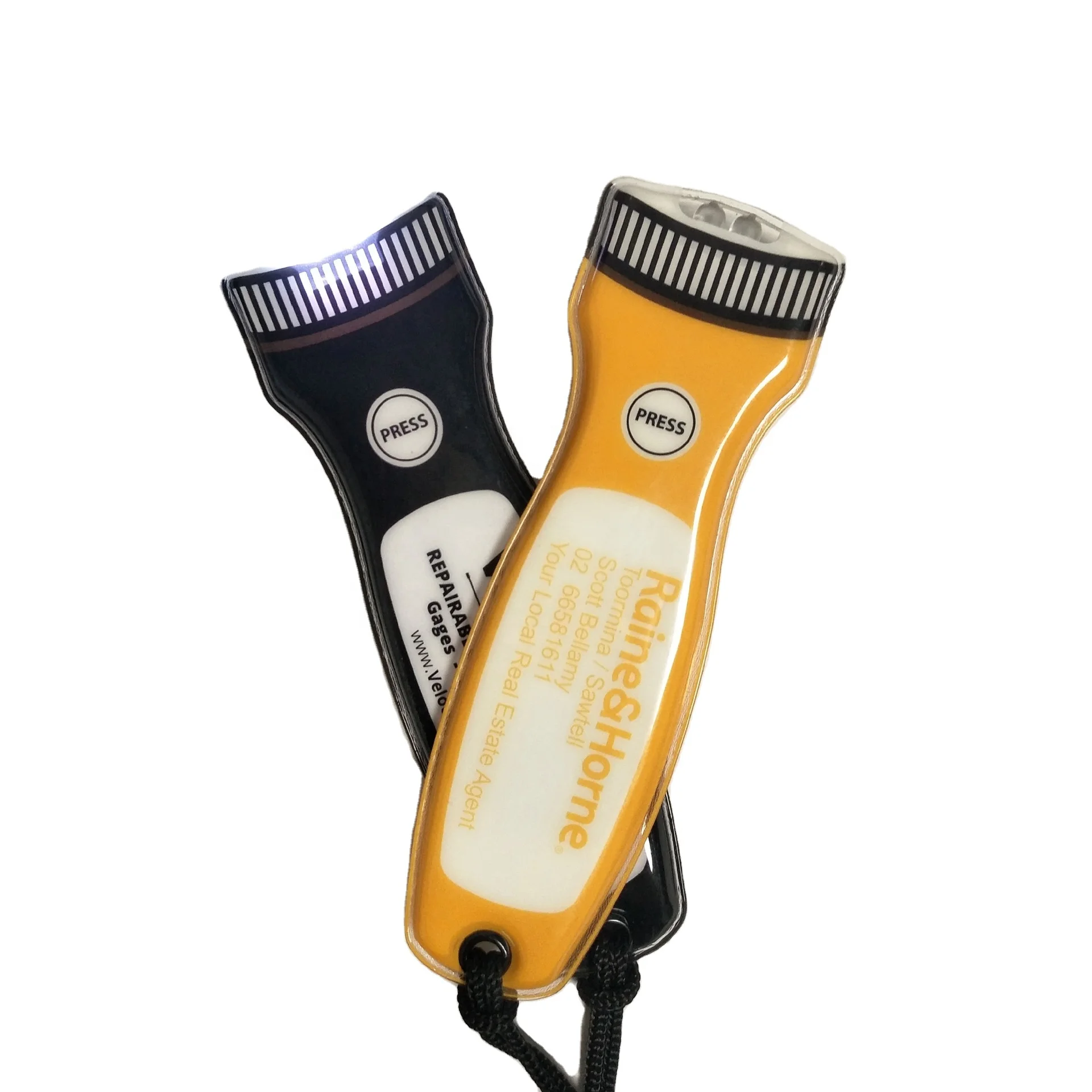 Press-on PVC Flashlight Small Gift Refrigerator with Magnetic LED Flashlight