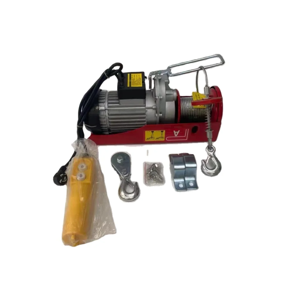 China manufacture 800kg 1000kg wire rope electric winch hoist