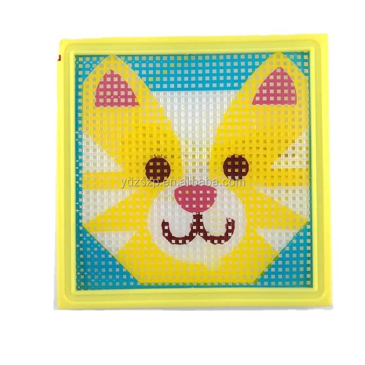 High quality cross stitch design for kids diy kits cross stitch mesh sewing kits for kids
