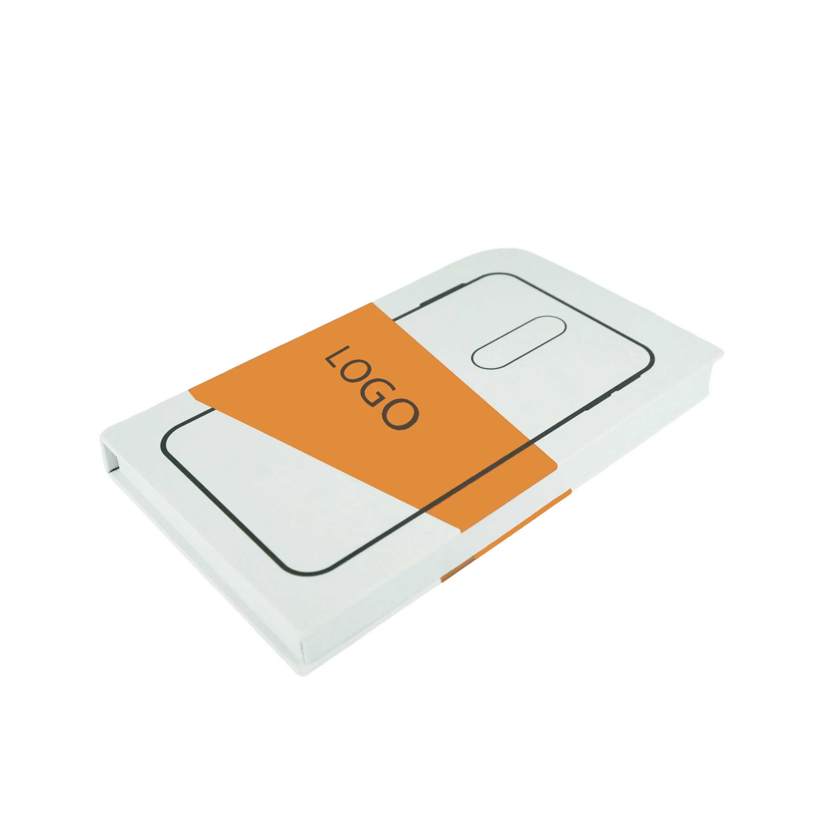 Biodegradable Flip Top Matte Lamination Paper Boxes Paper Tray  for Phone Case  Packaging Box