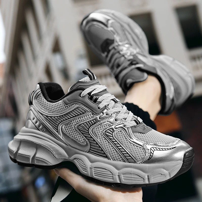 Custom Logo  Famous Brands Luxury Sneakers Designer Chunky Casual Shoes Men fashion Running Height Increasing Daddy Shoes