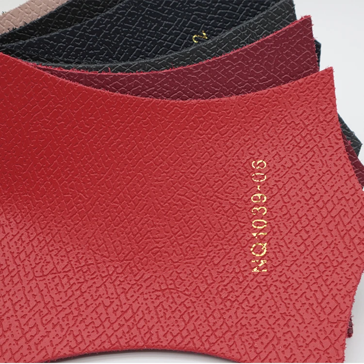 Recycled leather 58% bovine fiber bonded leather GRS certified  recycled genuine leather for bags upholstery