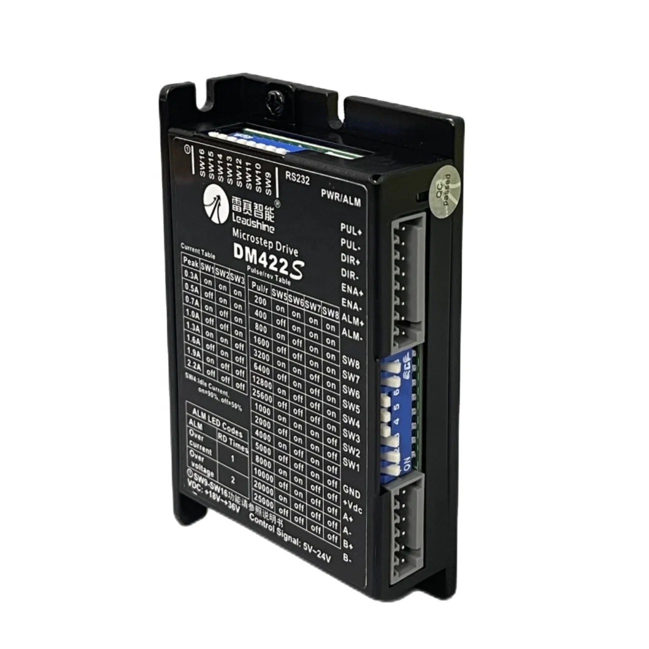 Flythrough 1.8  degree  2 phase stepper motor drive leadshine  DM422S for laser  cutting machines or laser engraving machines