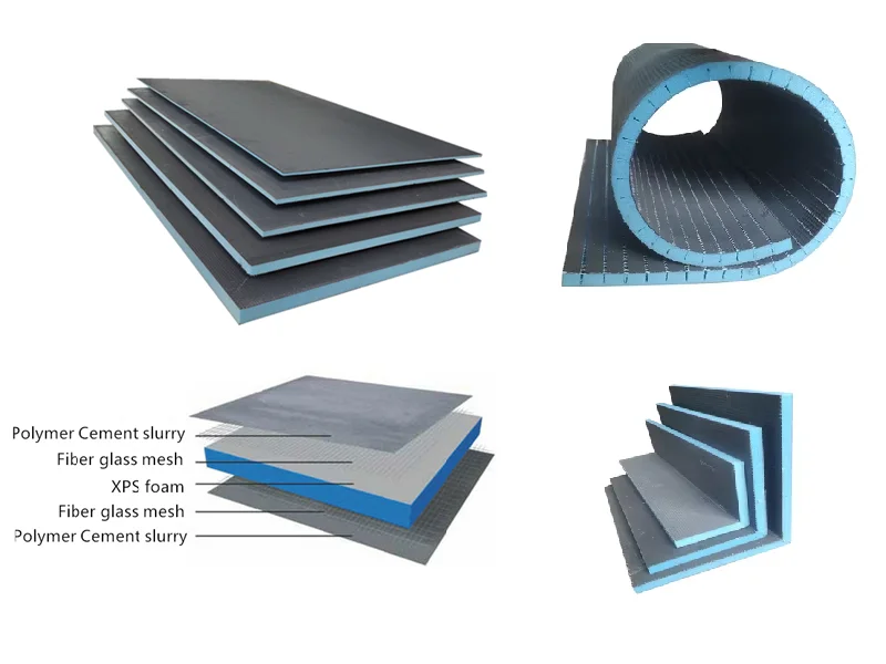 waterproofing XPS tile backer board shower base under floor, wall, tile