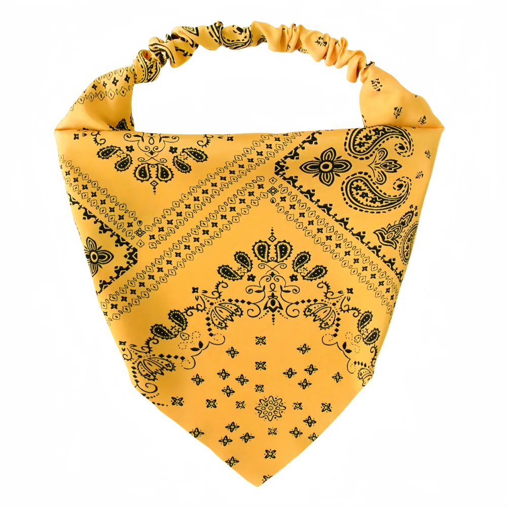 Hair Band Triangle Headband Fashion Printing Elastic Hairbands Head Wrap Accessories Bandana