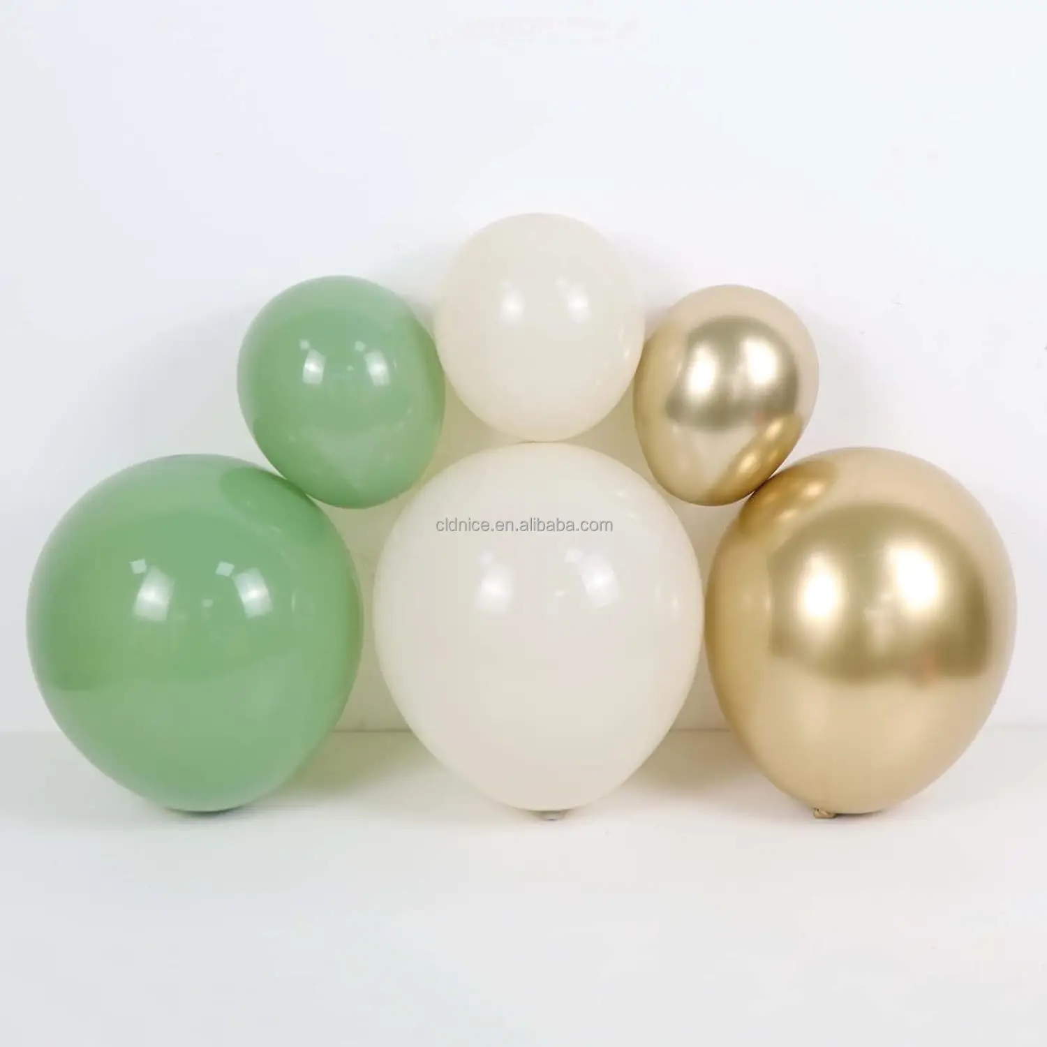 Nice DIY Balloon Arch Garland 155Pcs Balloons Chrome Balloon Garland For Baby Shower Bridal Shower Birthday Party Decorations