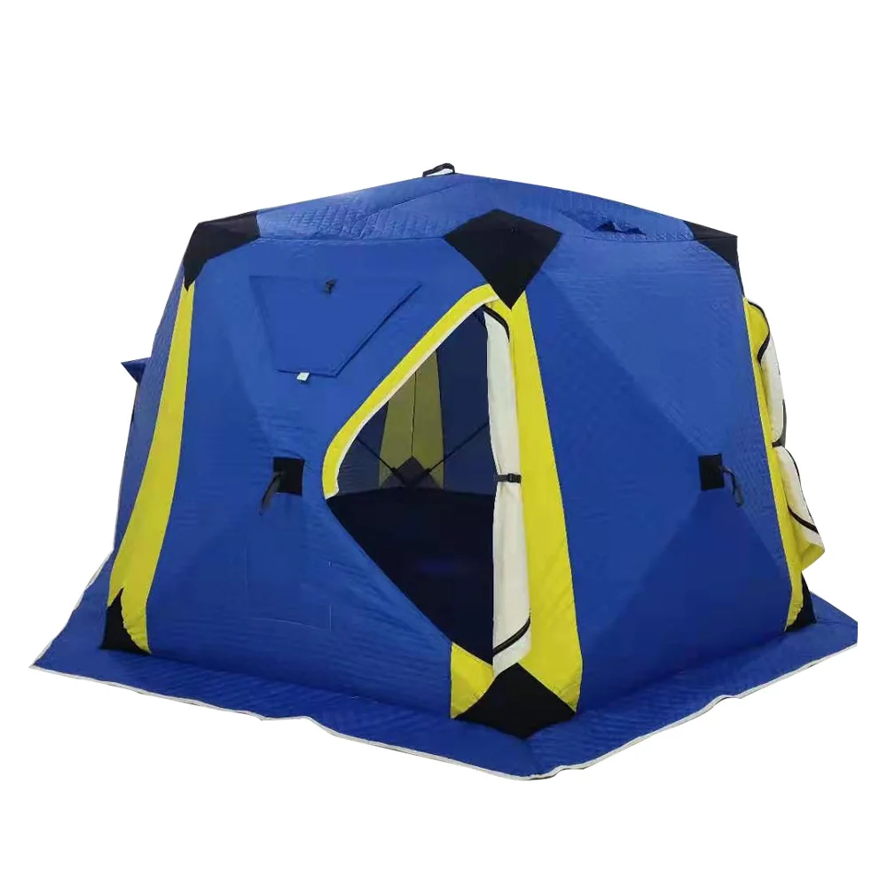New Style Ice Fishing Tent with carrying Bag and Ice Anchors Waterproof Portable Pop Up Ice Shelter  Outdoor Fishing