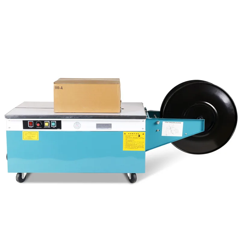 China Brand low table pp portable strapping machine polypropylene plastic machines