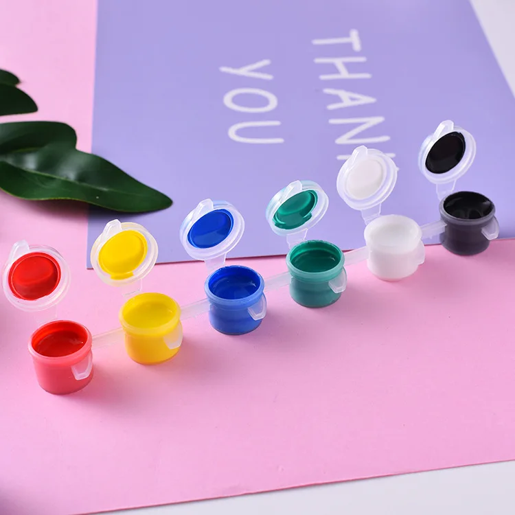 Amazon Hot Sale 5ML OEM Watercolor Colour Strip For Kid Eco Friendly Pot Painting Art Non-Tox Acryl Color Acrylic Paint Set