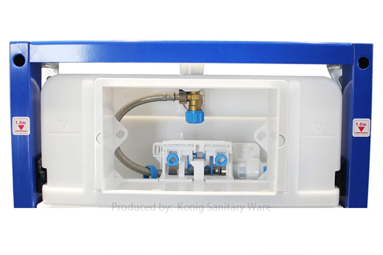 NEW! 7.5L HDPE Plastic Dual Flush Concealed Cistern tank with Metal Frame for Wall Hung WC Toilet Bathroom Accessories