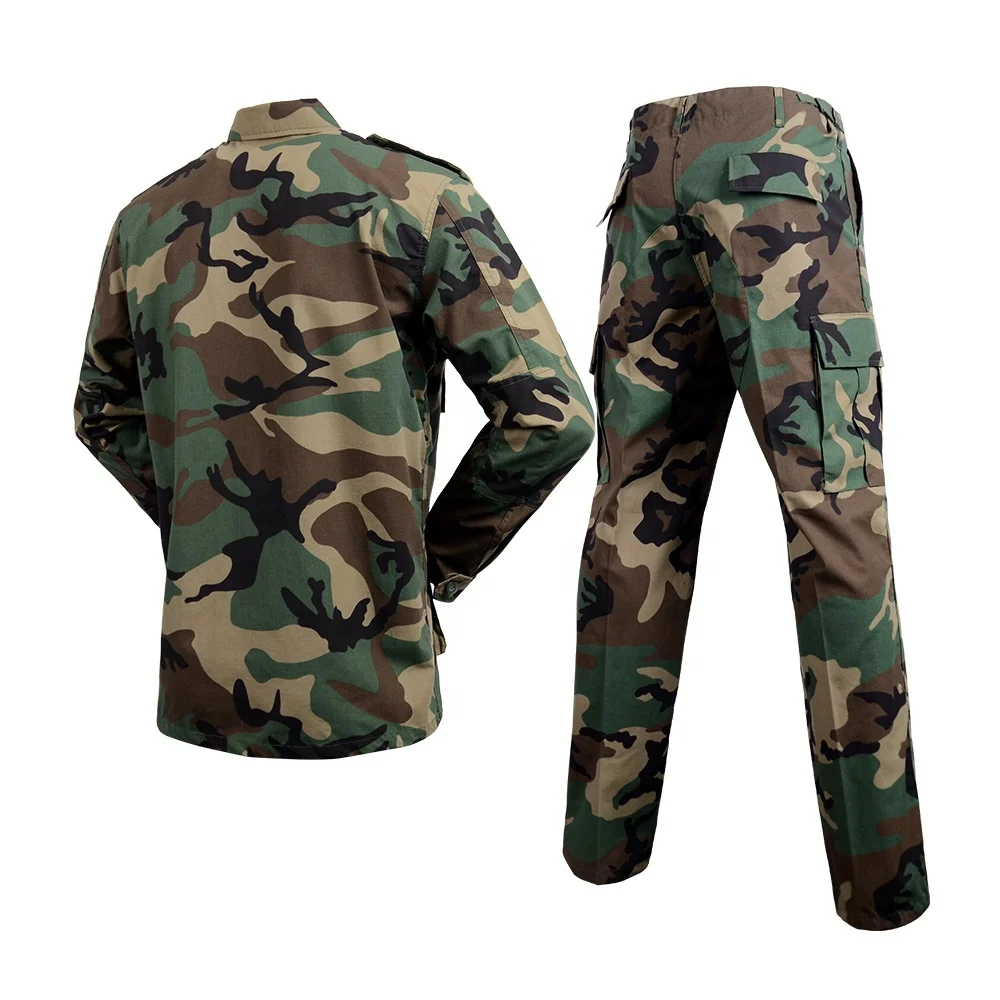High Quality BDU Uniform Green Security Guard Uniform Camouflage BDU Uniform
