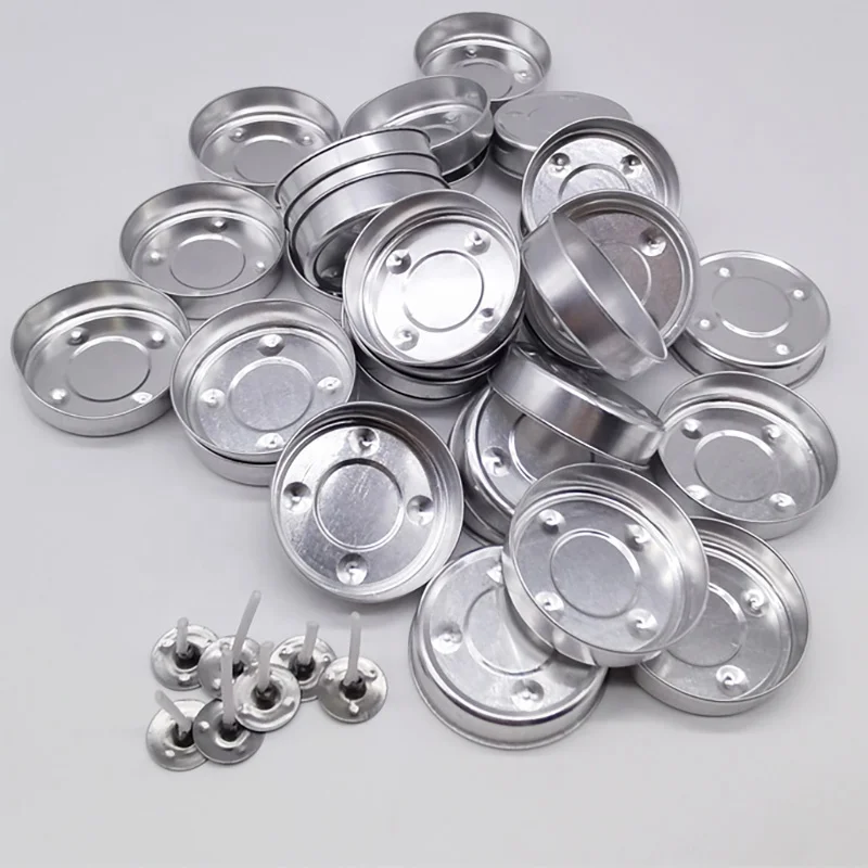 Wholesale Roll edge Sliver color 37.5x10mm 37.5*12CM Tealight Candle Aluminum cup shell for candle making