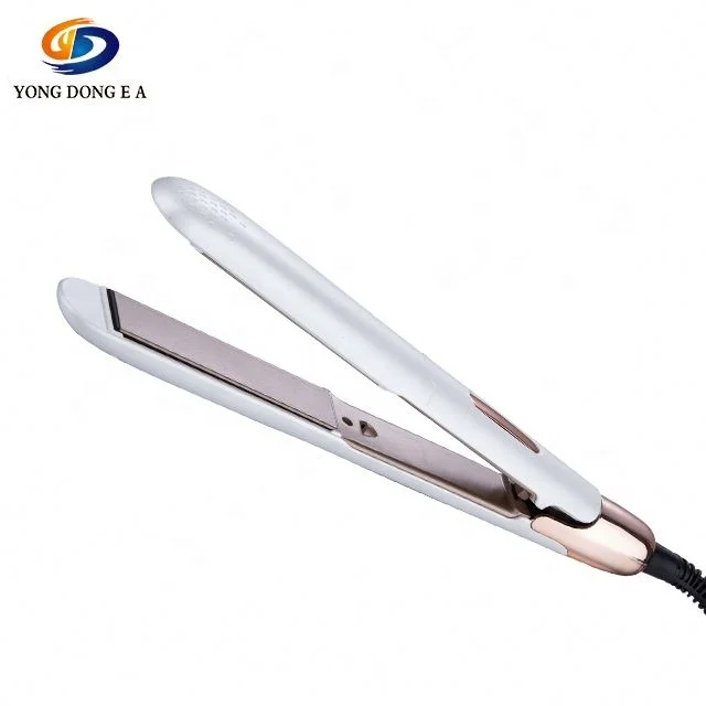 Flat iron hair curler ceramic plate hair straightener	skinny flat iron
