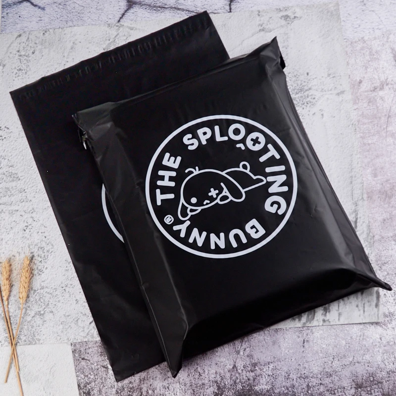 china factory made matte black mail envelopes mailer poly packing mailing plastic shipping satchels courier bag