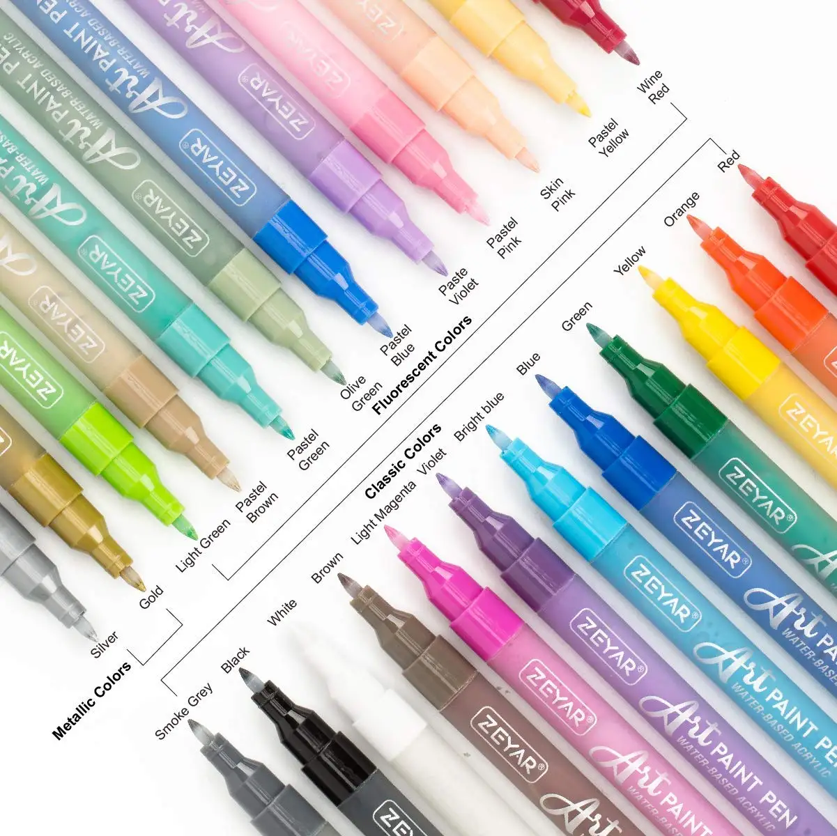 Customization Acrylic Paint Marker 64 colors paint markers water resistant  Japan  Extra point Tip water based paint pen