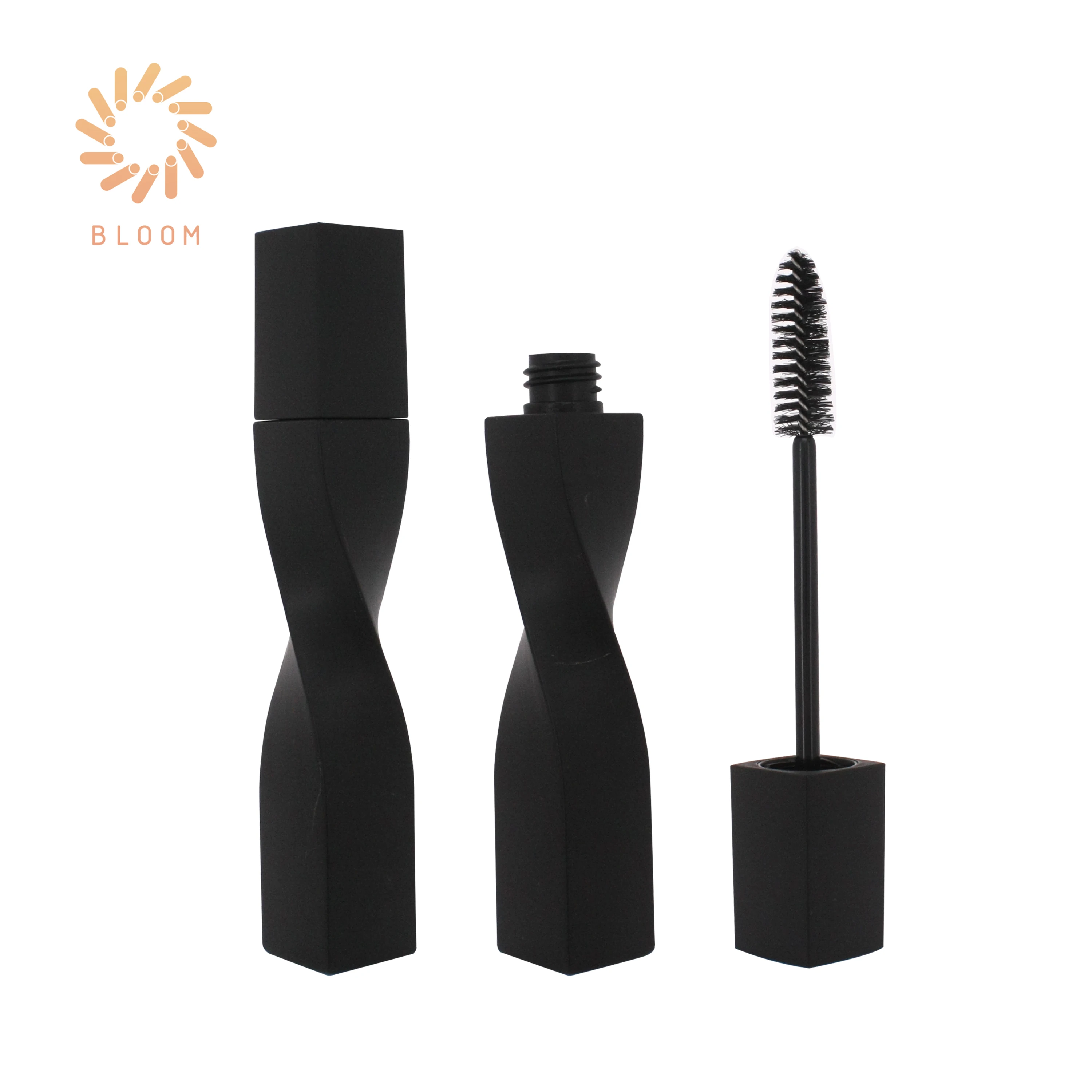 Hot Sale Fashion Spiral Shape  Custom 13ml Empty Liquid Eyelash Tubes Mascara Container