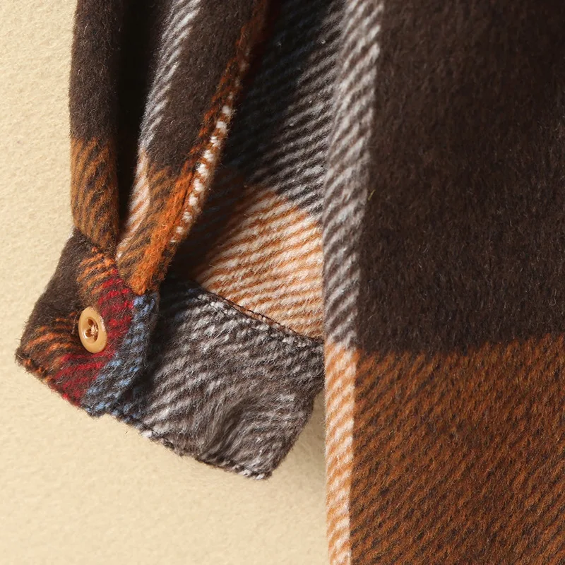 Winter fall kids plaid shirts unisex long sleeve children clothes fleece fashion girls flannel shirts wholesale