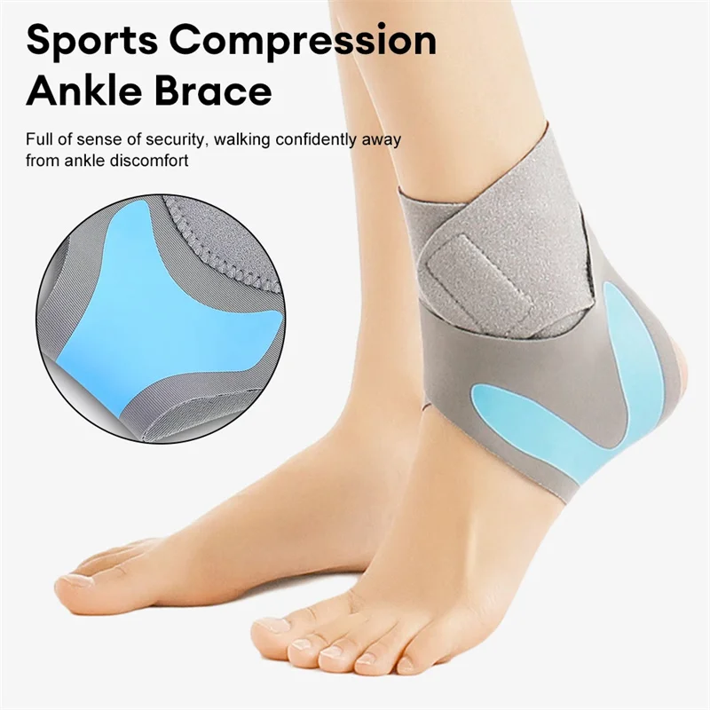 Elastic Ankle Brace Guard Sports Compression  Support Adjustable Ankle Protector  Pain Relief Strap  Sleeve