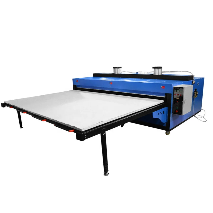 Large print double air cylinder 315x255cm heavy pressure fabric bedding sublimation artwork automatic heat transfer machine