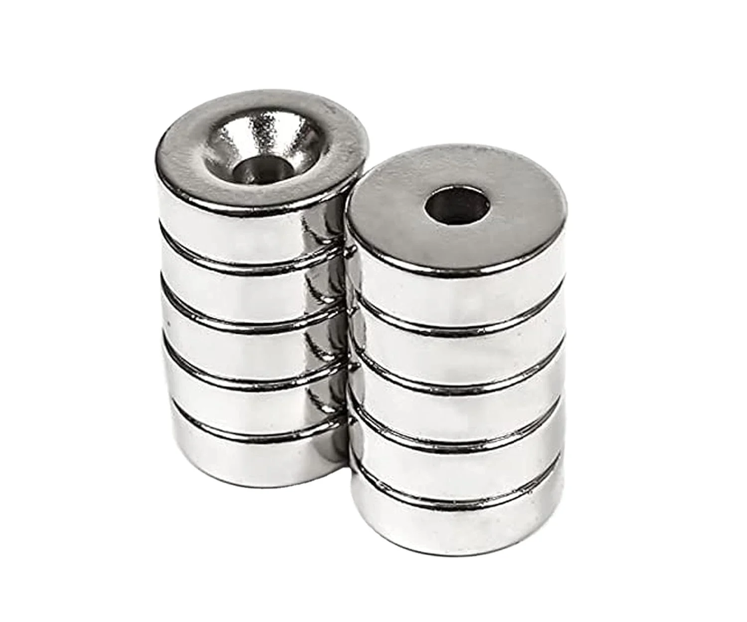 Small Permanent Rare Earth Neodymium Disc Countersunk Hole Magnets for Fridge Office D12x3-M3