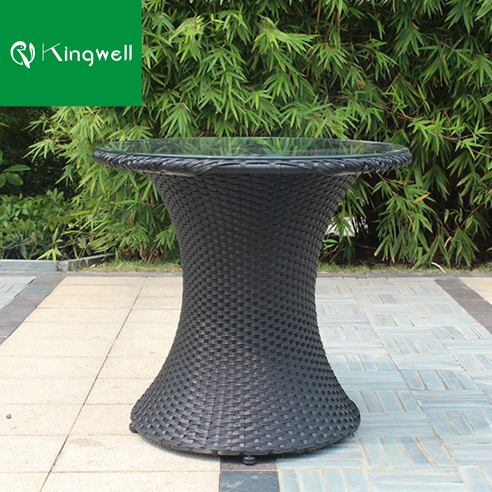 
 Chinese rattan furniture round modern table for outdoor  