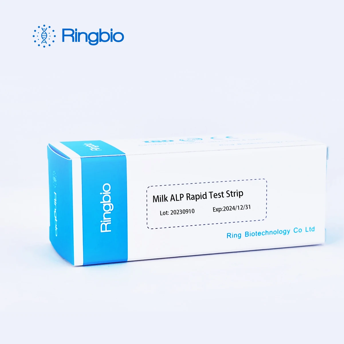 Ringbio молочная Щелочная фосфатаза ALP, быстрая тест-полоска для пастеризации молока, быстрый тест, тест химических остатков