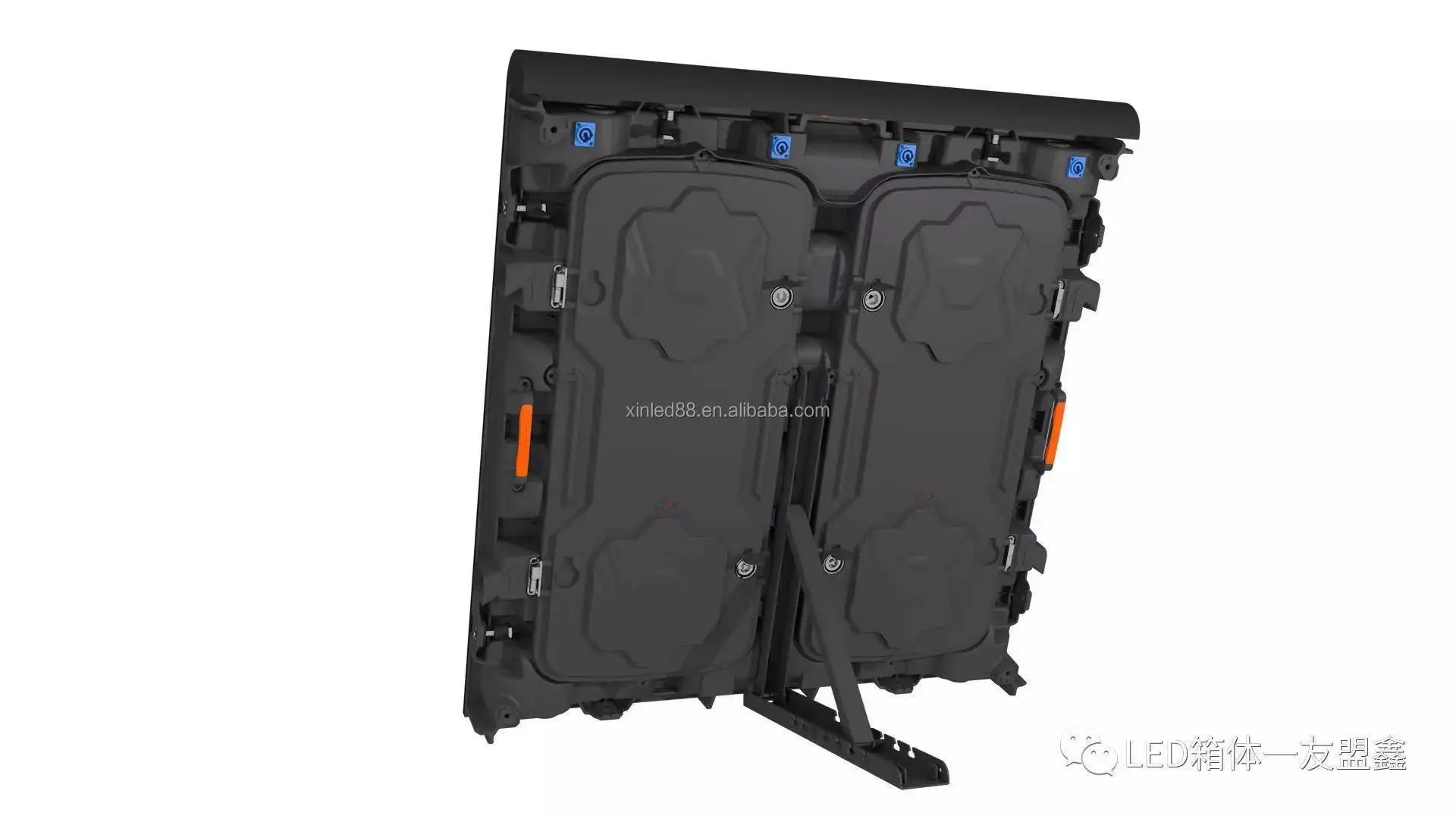 Best price p8 outdoor 960*960mm street highway poster three sides commercial advertising led screen board