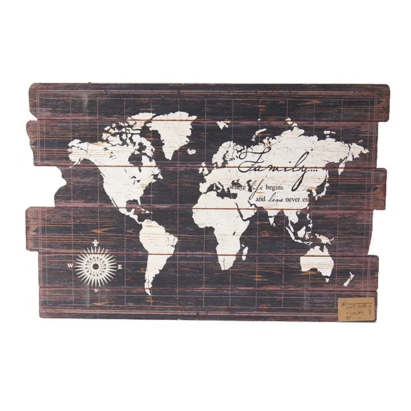 Wholesale Handmade Home Decor Ornament Custom Available Words Writings Wall Hanging Wood Signs