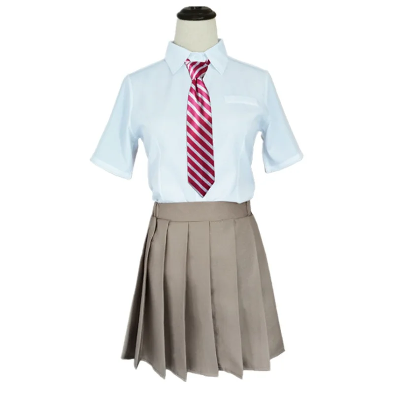JK School Outfits Shirt Tie Skirt Socks Suit Anime Tokyo Revengers Hinata Tachibana Cosplay Costume