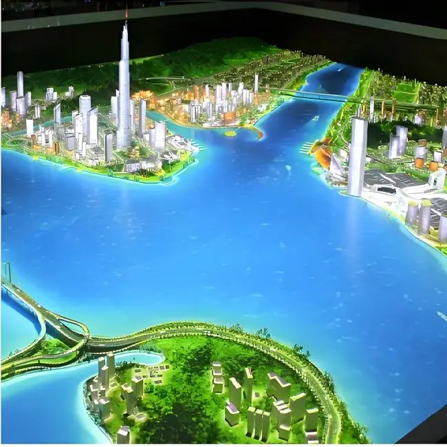 Hot Selling 3D Architectural Models for Exhibition Scale Estate House Custom City Miniature Trees City Planning Miniature Design