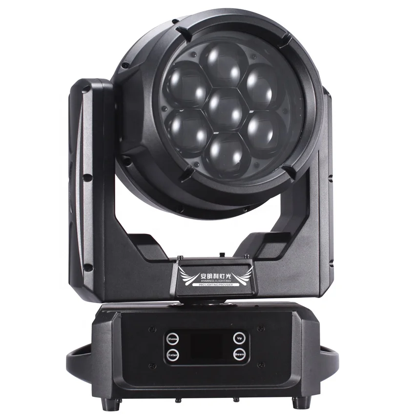 IP65 7*60W LED Wash+zoom moving head lights for outdoor