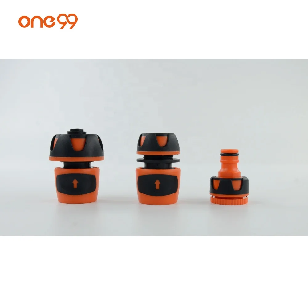 one99 orange lawn garden 9 pattern metal water hose nozzle