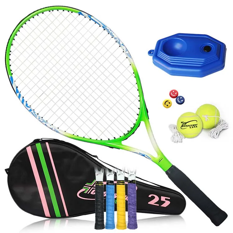
19/21/23/25 inch professional training single carbon fiber tennis racket set for kids 