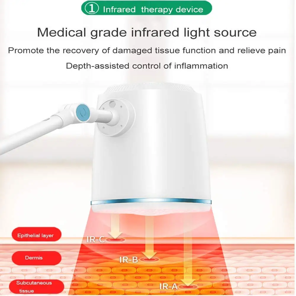 Leawell Infrared lamp for Pain Relief, 150W. Desktop Infrared Heat Lamp Infrared Light Thepary Device