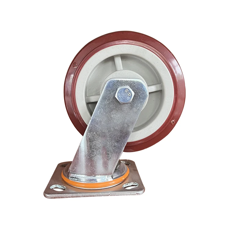 Hot Sale Heavy Duty Shock Absorbing Polyurethane Cast Iron Heavy Duty Caster Wheel
