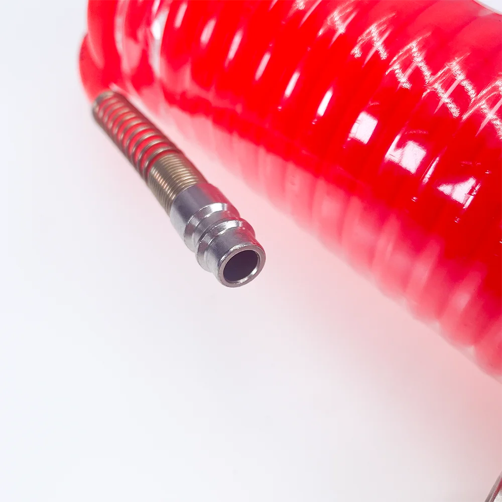 Air Compressor Spring Hose Coil with Quick Connect