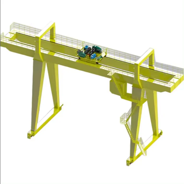Double Girder Box Type Beam Rail Mounted Gantry Crane Hot Sale 50ton 100ton