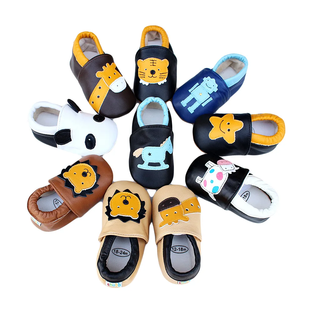 
Non-slip Custom Small Baby Boy Shoes Hot Product Casual Walking Shoes GENUINE Leather Moccasin Gommino Infant Toddler Soft Sole 