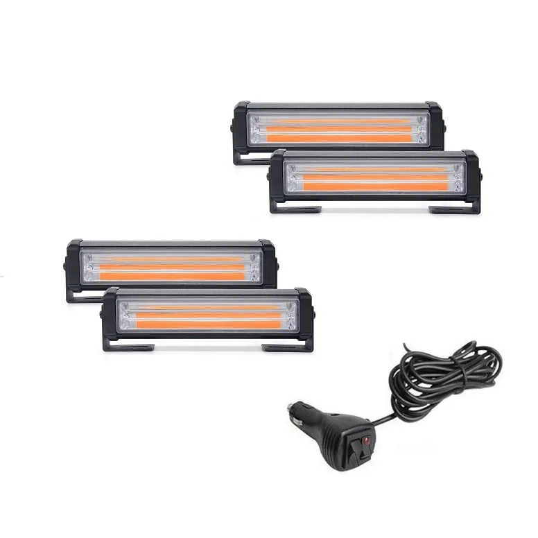 Car Truck Motorcycle 12v 24v Emergency Grille Strobe LED Flashing Warning Light